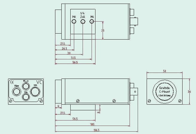 Geh&auml;useabmessungen